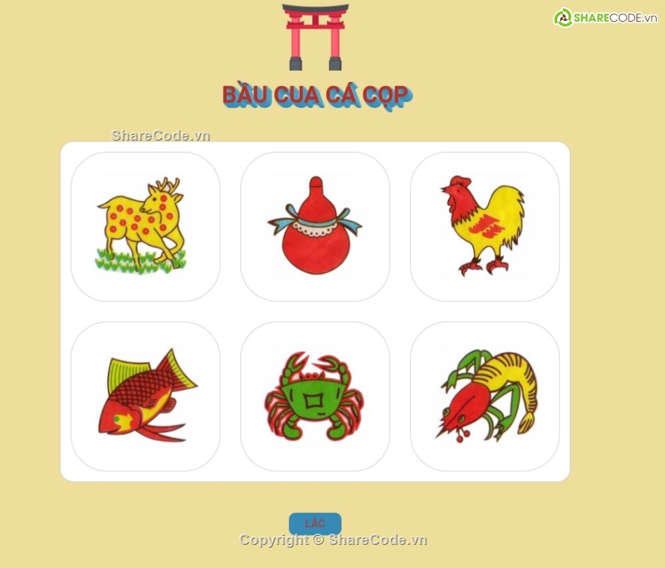 Bầu cua cá,úng dụng oẳn tù tì,code game đá bóng